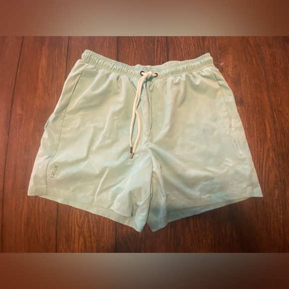 Stori Blue Athletic Shorts Size Medium B26 - Picture 1 of 3